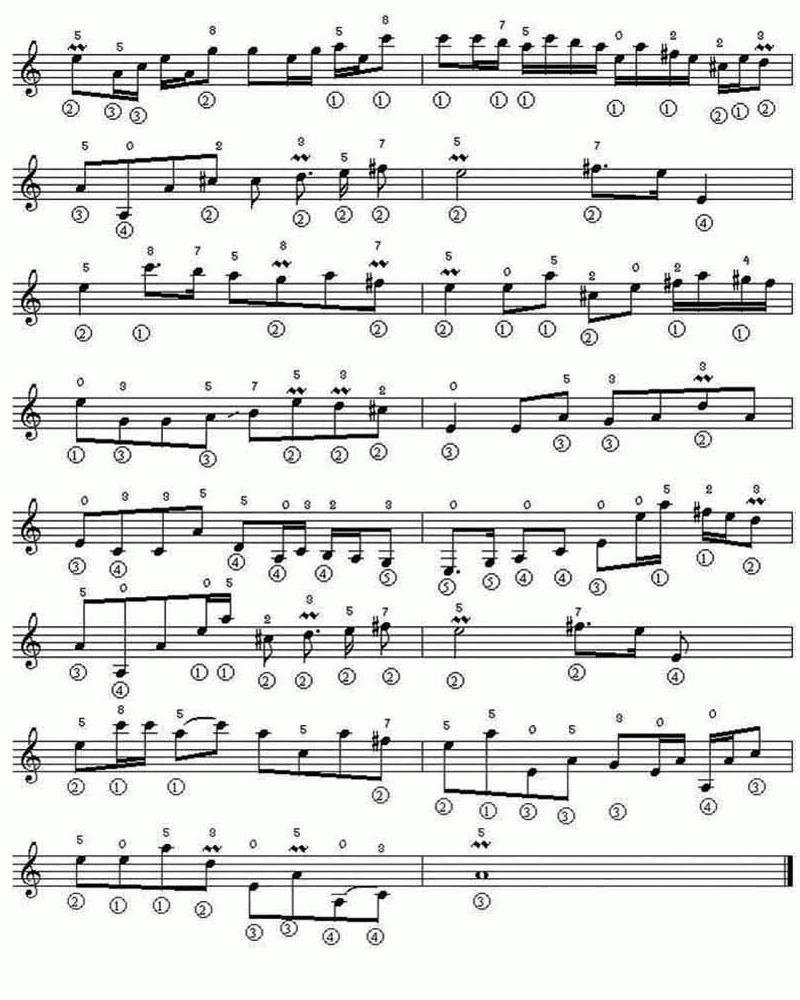 Sheet nhạc Vọng Cổ Câu 6 Dây Kép 2